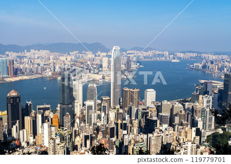 Skyline Hongkong, victoria peak Skyline Hongkong, victoria peak 119779701