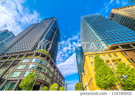 Tokyo cityscape in Japan: The financial and economic center, Marunouchi's office district. Shin-Maru Building, Japan Industry Club Hall, etc. = 27th 119780002