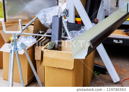 Bending of thin metal rain gutters is carried out with help of bending machines 119780363
