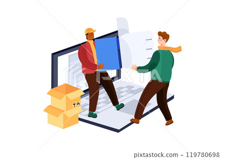 Customer Review IllustratiCustomer Review Illustration concept. Flat illustration isolated on white backgroundon concept. Flat illustration isolated on white background Customer Review IllustratiCustomer Review Illustration concept. Flat illustration isolated on white backgroundon concept. Flat illustration isolated on white background 119780698