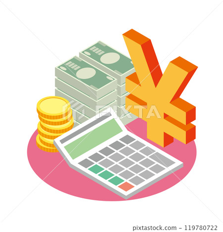 日元標記和金錢 119780722