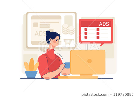 Marketing Employee Posting Ads Marketing Employee Posting Ads 119780895