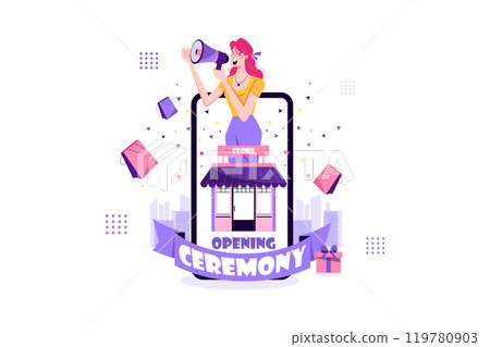 Online Shop Opening Ceremony 119780903