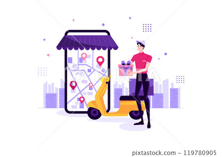 Shopping Order Delivery Shopping Order Delivery 119780905