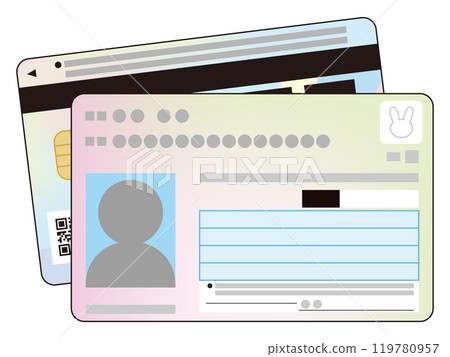 Illustration of my number card Illustration of my number card 119780957