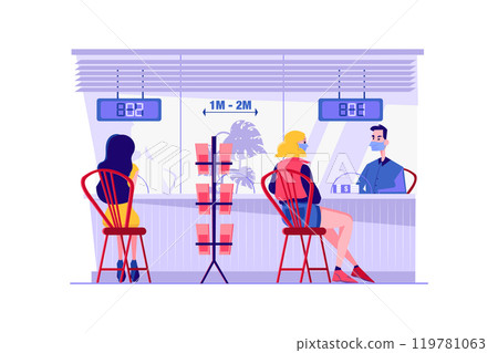 Social Distancing at the Bank 119781063