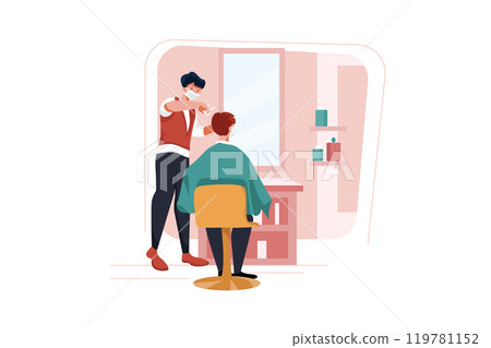 Haircut during corona Haircut during corona 119781152