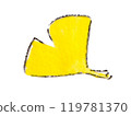 Autumn ginkgo leaves 119781370