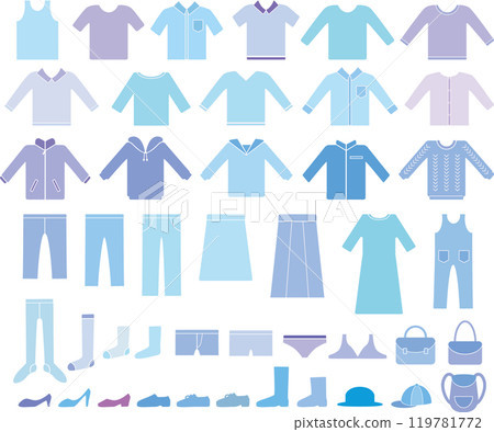 Clothing set in blue Clothing set in blue 119781772