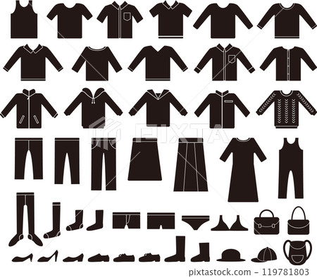 Clothing set monochrome Clothing set monochrome 119781803