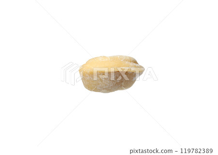 PNG, One raw dumpling in flour , isolated on white background PNG, One raw dumpling in flour , isolated on white background 119782389