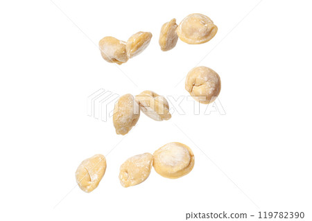 PNG, Raw dumplings in flour , isolated on white background 119782390