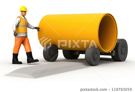 Road building construction site engineer work with worker and yellow Double Drum Road building construction site engineer work with worker and yellow Double Drum 119783059