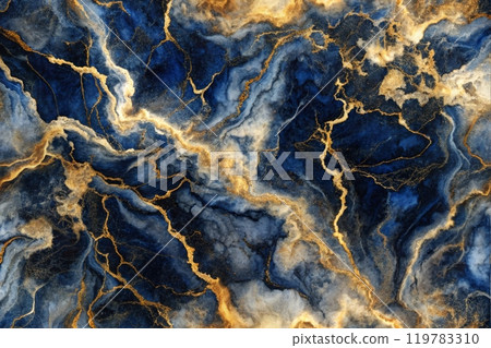 Marble alcohol ink Dusty pastel, neutral and golden marble. Alcohol ink imitation. Abstract waves, lines. 119783310