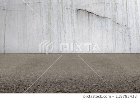 Surface of black concrete floor on room. Abstract texture with smoke 119783438