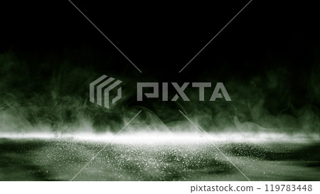 Surface of black concrete floor. Abstract texture with mist or fog Surface of black concrete floor. Abstract texture with mist or fog 119783448