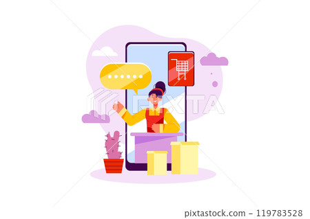 Online Customer Support 119783528