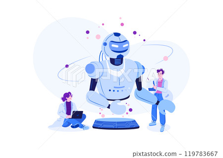 Artificial Intelligence Illustration Concept Artificial Intelligence Illustration Concept 119783667