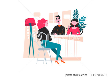 Job Interview. Businessman Listen To Candidate Answers Job Interview. Businessman Listen To Candidate Answers 119783695