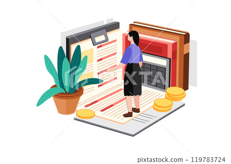 Accounting Rules Clipboard 119783724