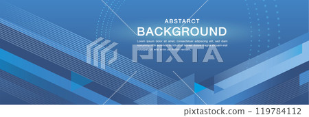 Abstract lines on dark blue background 119784112