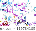 Blue and purple painting 119784185