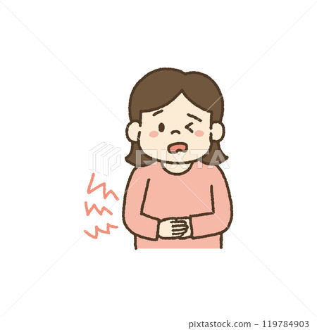 孩子感冒後肚子痛的插圖 119784903