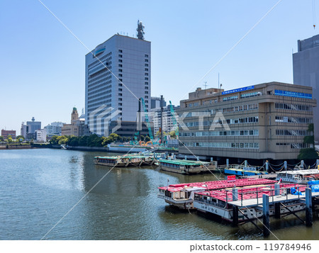 Yokohama skyline by day in Kanagawa, Yokohama, Japan 119784946