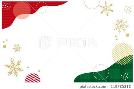 聖誕節可愛背景框素材 119785218