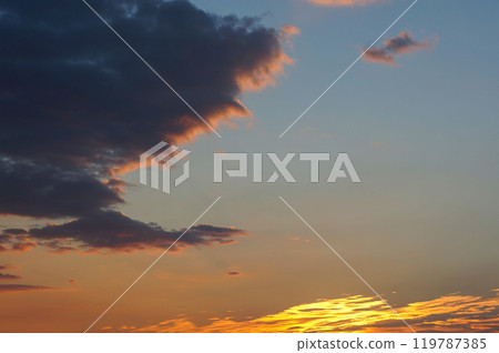 A cloud that stains in the sunset A cloud that stains in the sunset 119787385