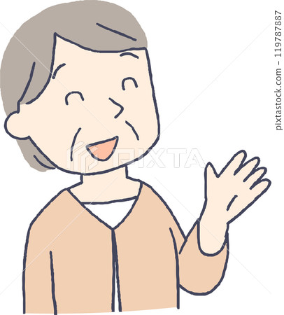 A smiling senior woman A smiling senior woman 119787887