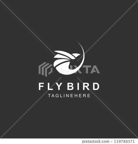 Abstract Flying Bird logo design template Wing illustration creative Abstract Flying Bird logo design template Wing illustration creative 119788371