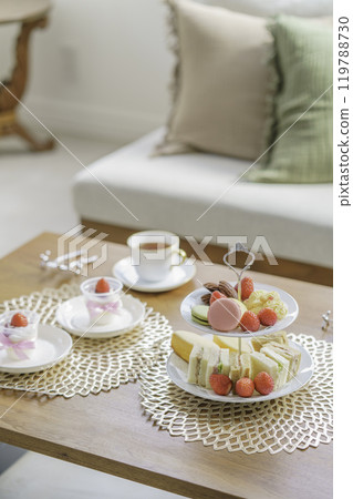 Afternoon tea image vertical position 119788730