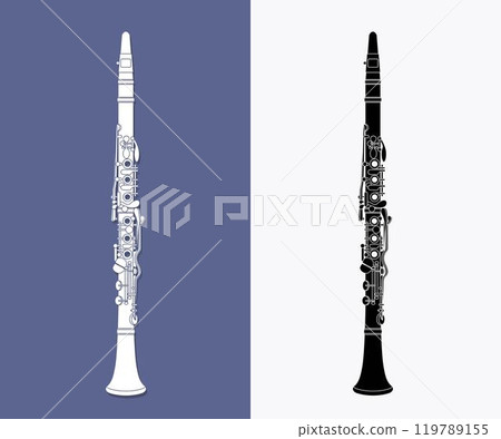 Clarinet Orchestra Instrument Cartoon Music Graphic Vector Clarinet Orchestra Instrument Cartoon Music Graphic Vector 119789155