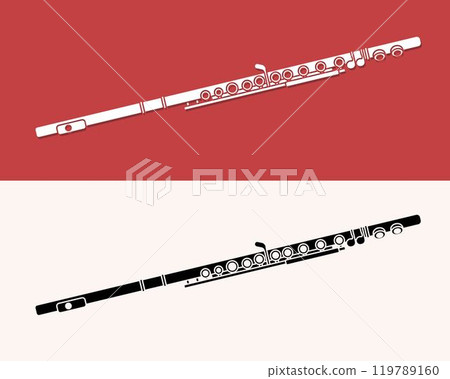 Flute Orchestra Instrument Cartoon Music Graphic Vector Flute Orchestra Instrument Cartoon Music Graphic Vector 119789160
