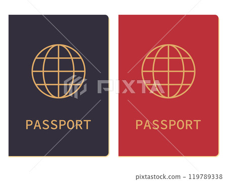 passport illustration 119789338