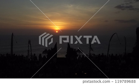 Uluwatu Temple, Kecak Dance, Cracked Gate and Sunset [Bali, Indonesia] 119789688