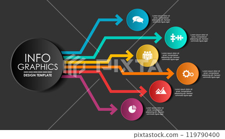 Infographic design template with place for your data. Vector illustration. 119790400