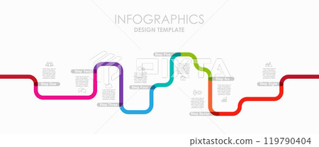 Infographic design template with place for your data. Vector illustration. 119790404