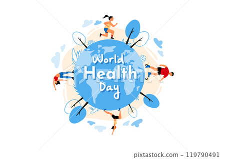 World Health Day Illustrations 119790491