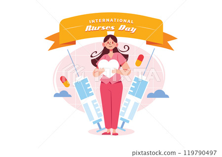 International Nurses Day (12/5) Illustrations International Nurses Day (12/5) Illustrations 119790497