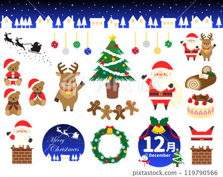 Christmas material set Christmas material set 119790566