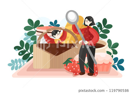 Mothers Day Illustration Pack 119790586