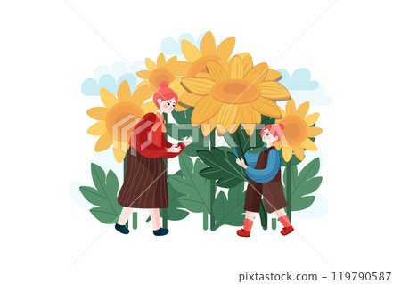 Mothers Day Illustration Pack 119790587