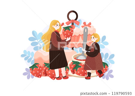Mothers Day Illustration Pack 119790593
