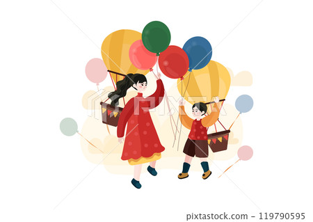 Mothers Day Illustration Pack 119790595