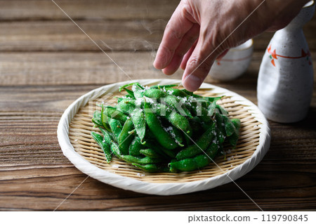 剛煮熟的豆子 119790845