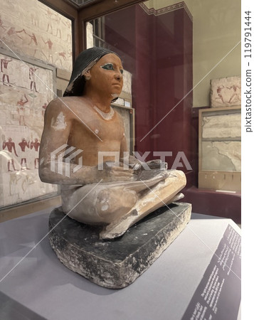 Egyptian Museum, Scribe Statue Egyptian Museum, Scribe Statue 119791444
