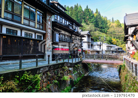 銀山川和溫泉街 119791470