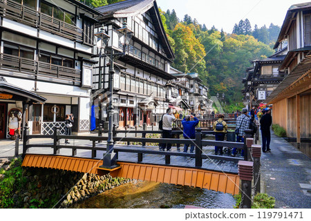 銀山溫泉的街道 119791471